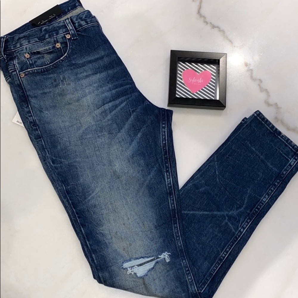 🔥PacSun Destroy Splatter Stacked Skinny Jeans NWT - Picture 7 of 8